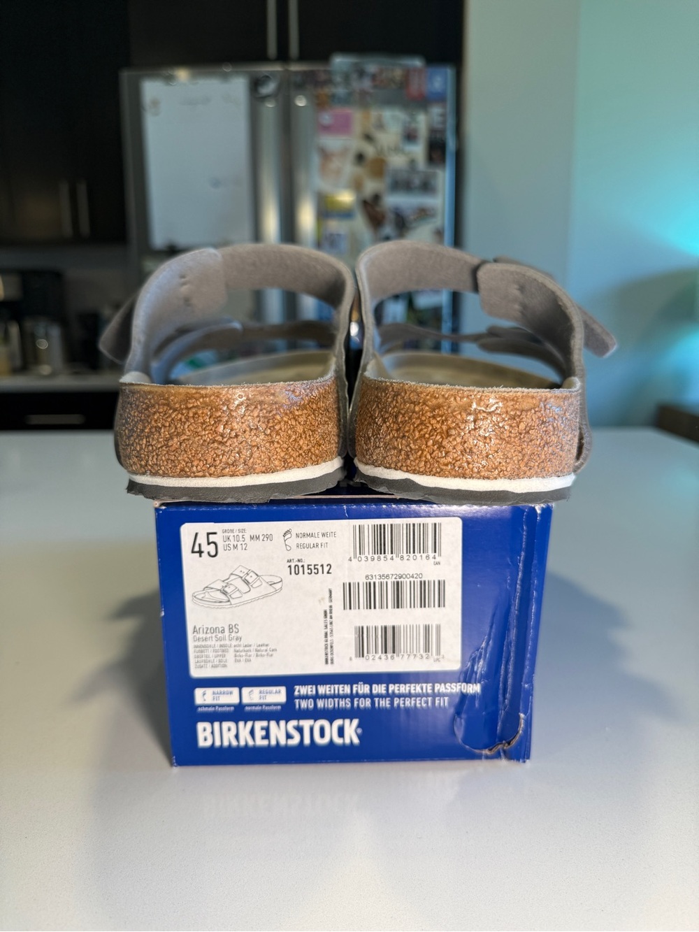BIRKENSTOCK - Arizona BS Sandal in Desert Soil Grey - Men’s Size 12/45 - Picture 3 of 14